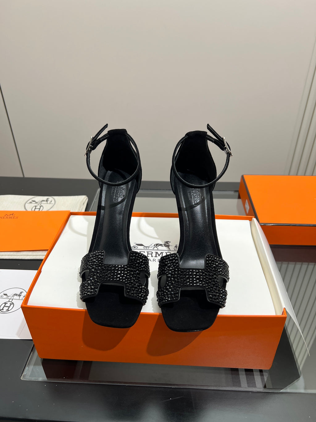 Cutout Ankle-Strap Block-Heel Sandals — product photo 13