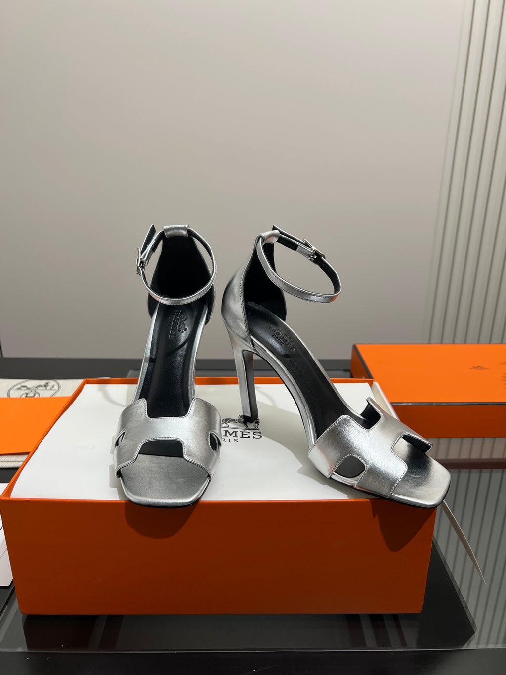 Cutout Ankle-Strap Block-Heel Sandals — product photo 2