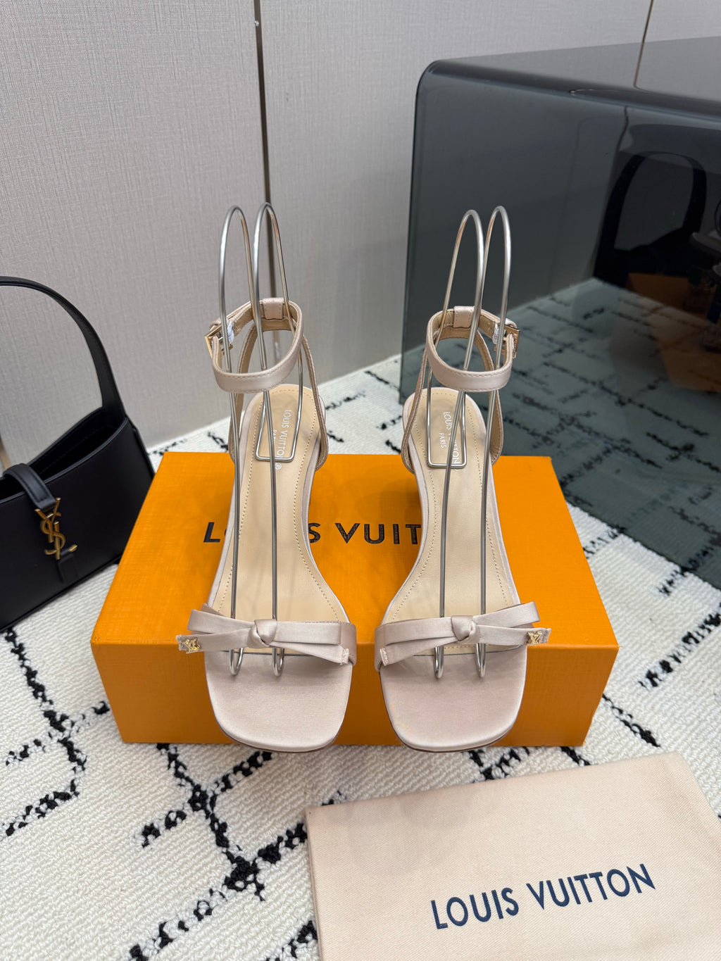 Bow-Detail Ankle-Strap Stiletto Sandals — product photo 16