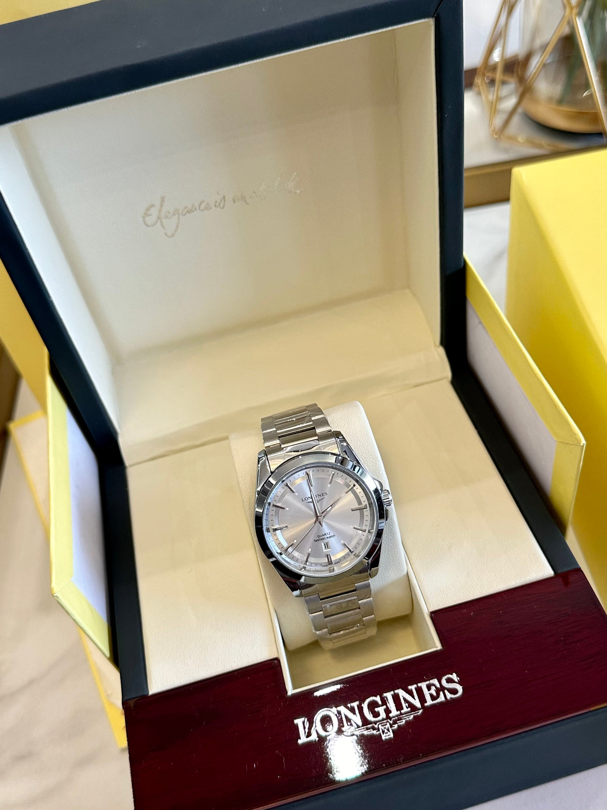 Silver-Tone Classic Bracelet Watch