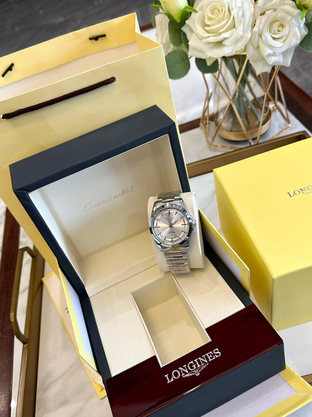 Silver-Tone Classic Bracelet Watch