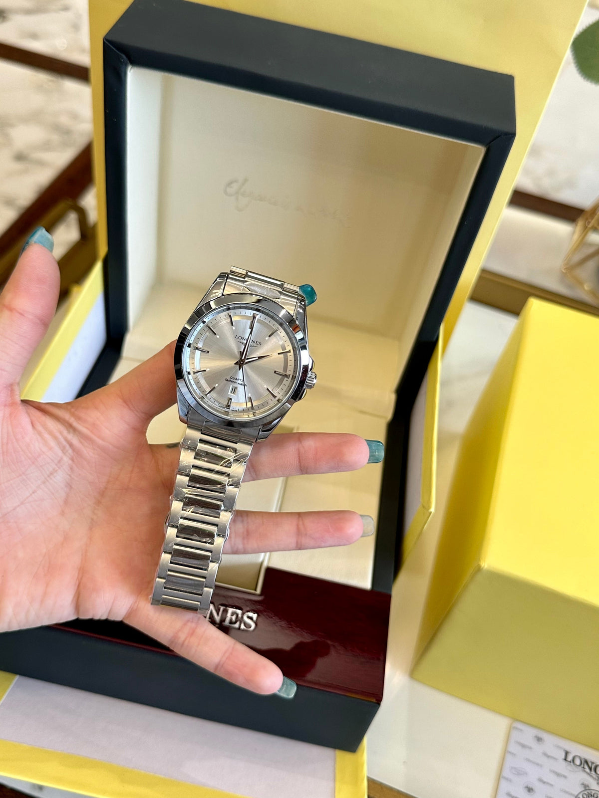 Silver-Tone Classic Bracelet Watch