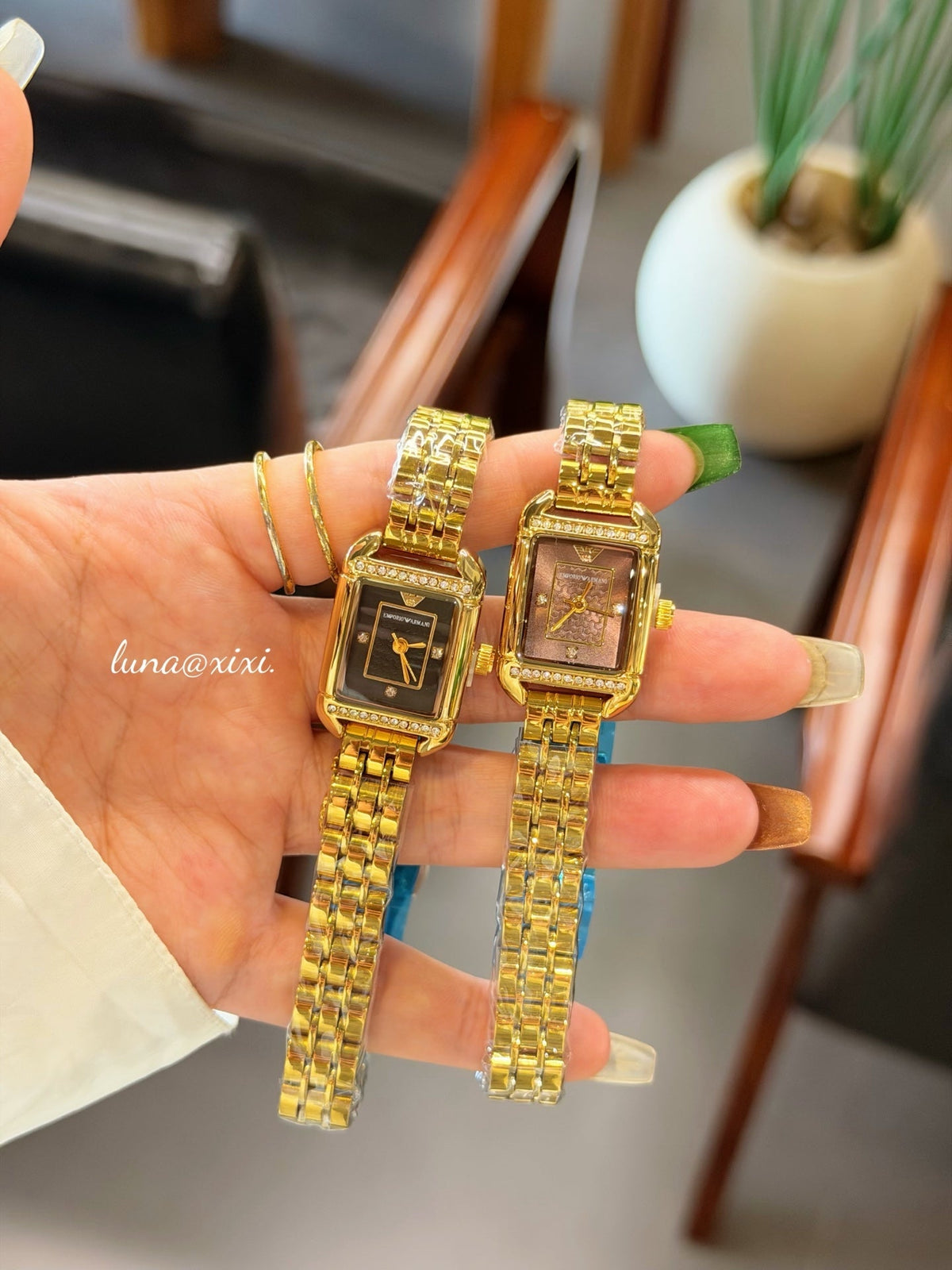 Vintage Rectangular Dial Bracelet Watch