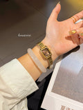 Vintage Rectangular Dial Bracelet Watch