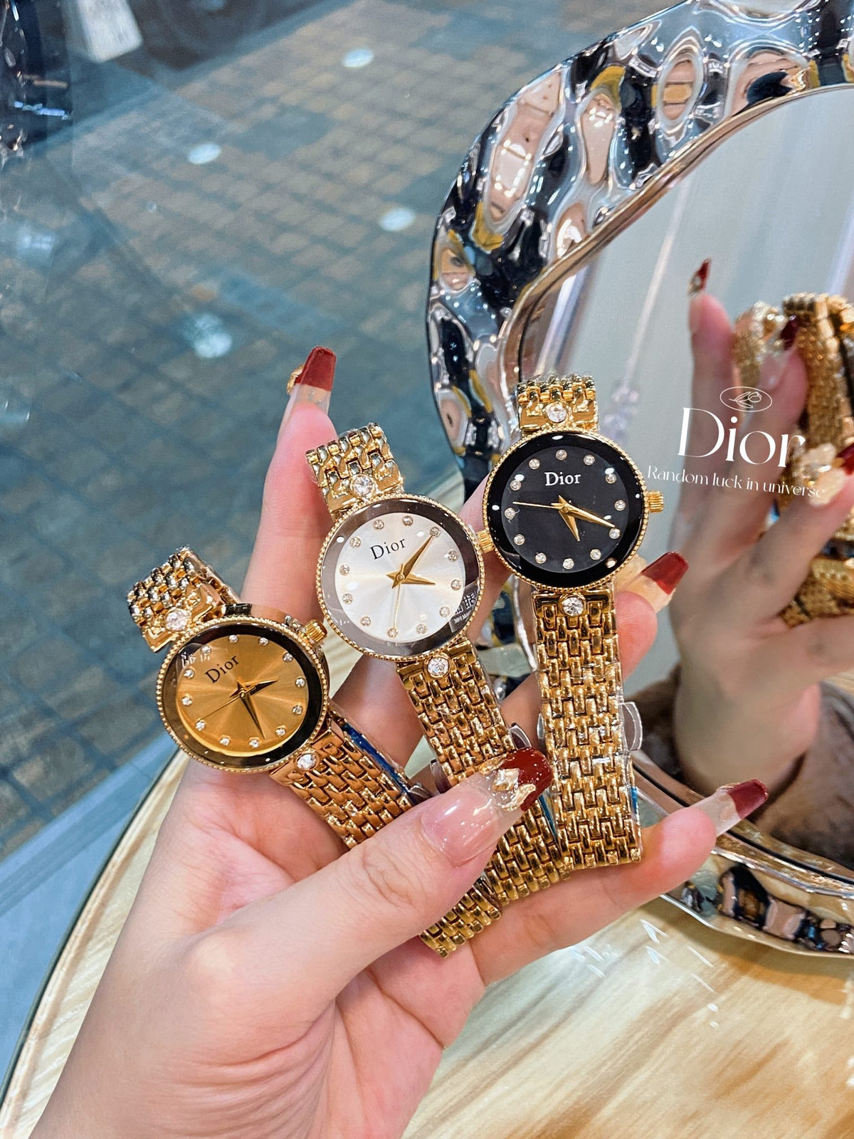 Multi-Dial Statement Bracelet Quartz Watch