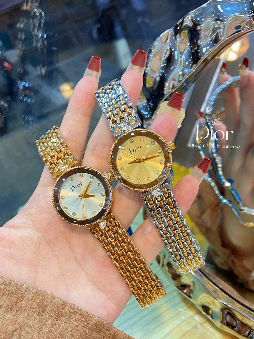 Multi-Dial Statement Bracelet Quartz Watch
