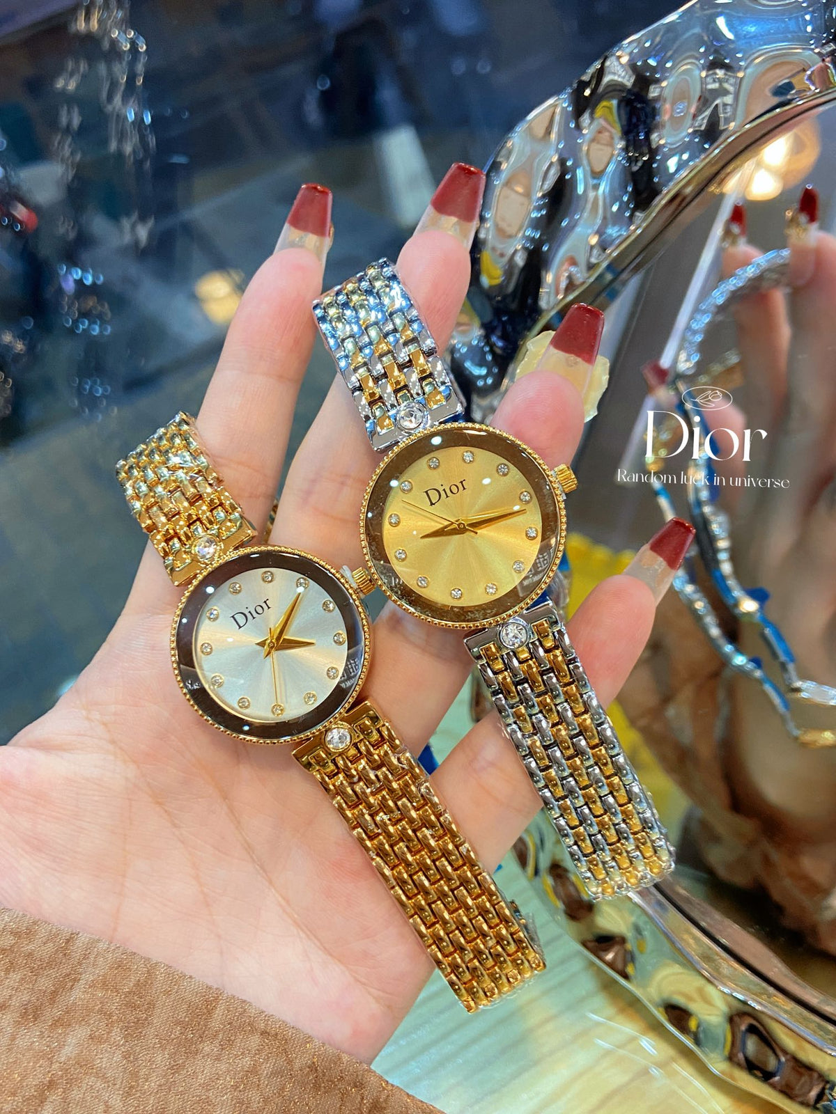 Multi-Dial Statement Bracelet Quartz Watch