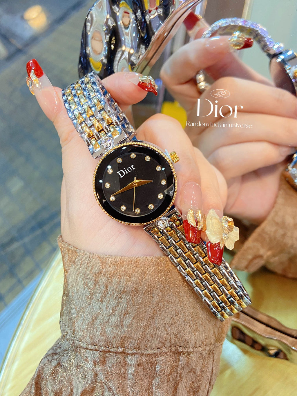 Multi-Dial Statement Bracelet Quartz Watch