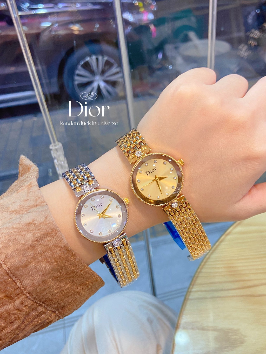 Multi-Dial Statement Bracelet Quartz Watch