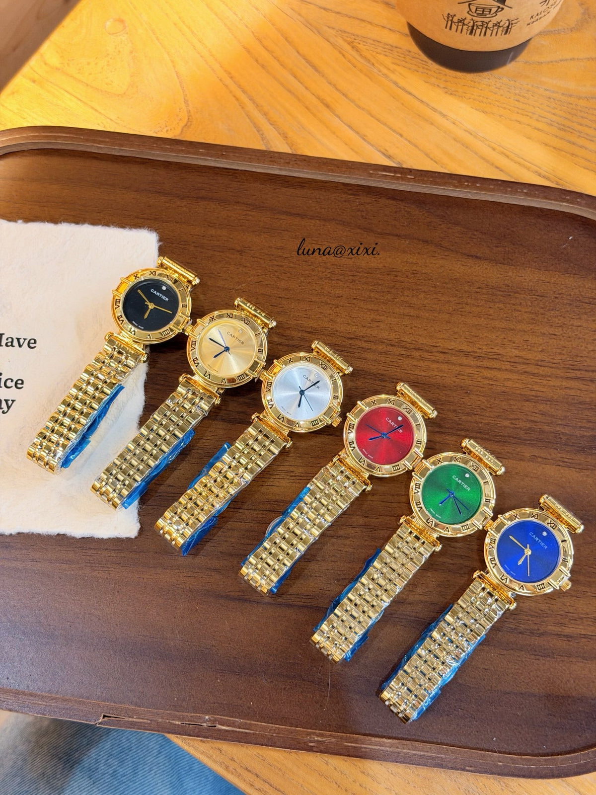 Colorful Round Dial Bracelet Quartz Watch
