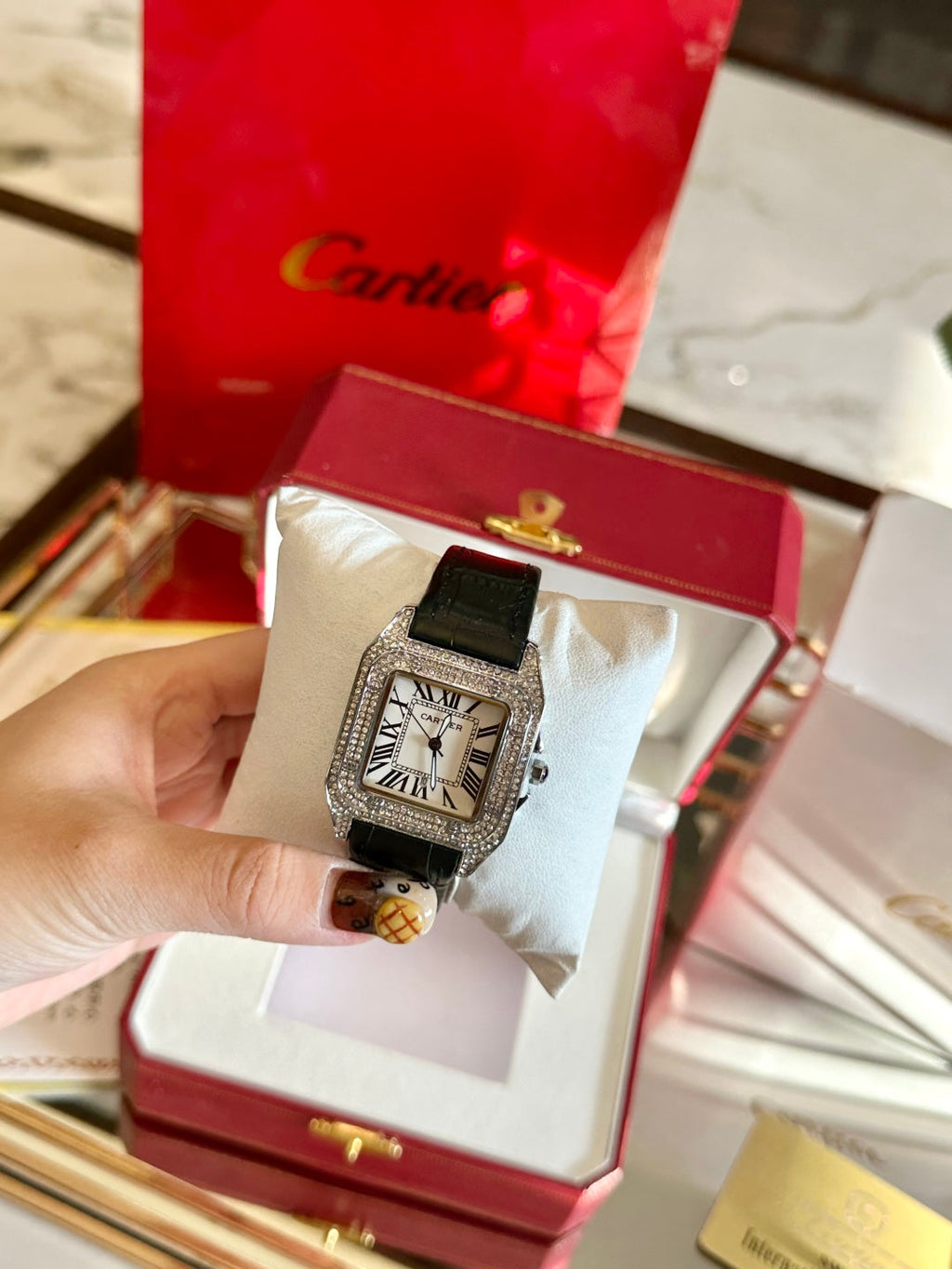 Mini Rectangular Dial Strap Quartz Watch