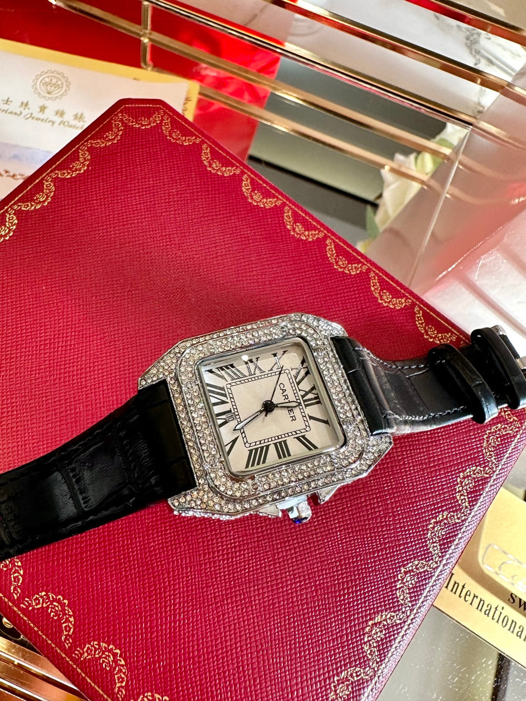 Mini Rectangular Dial Strap Quartz Watch