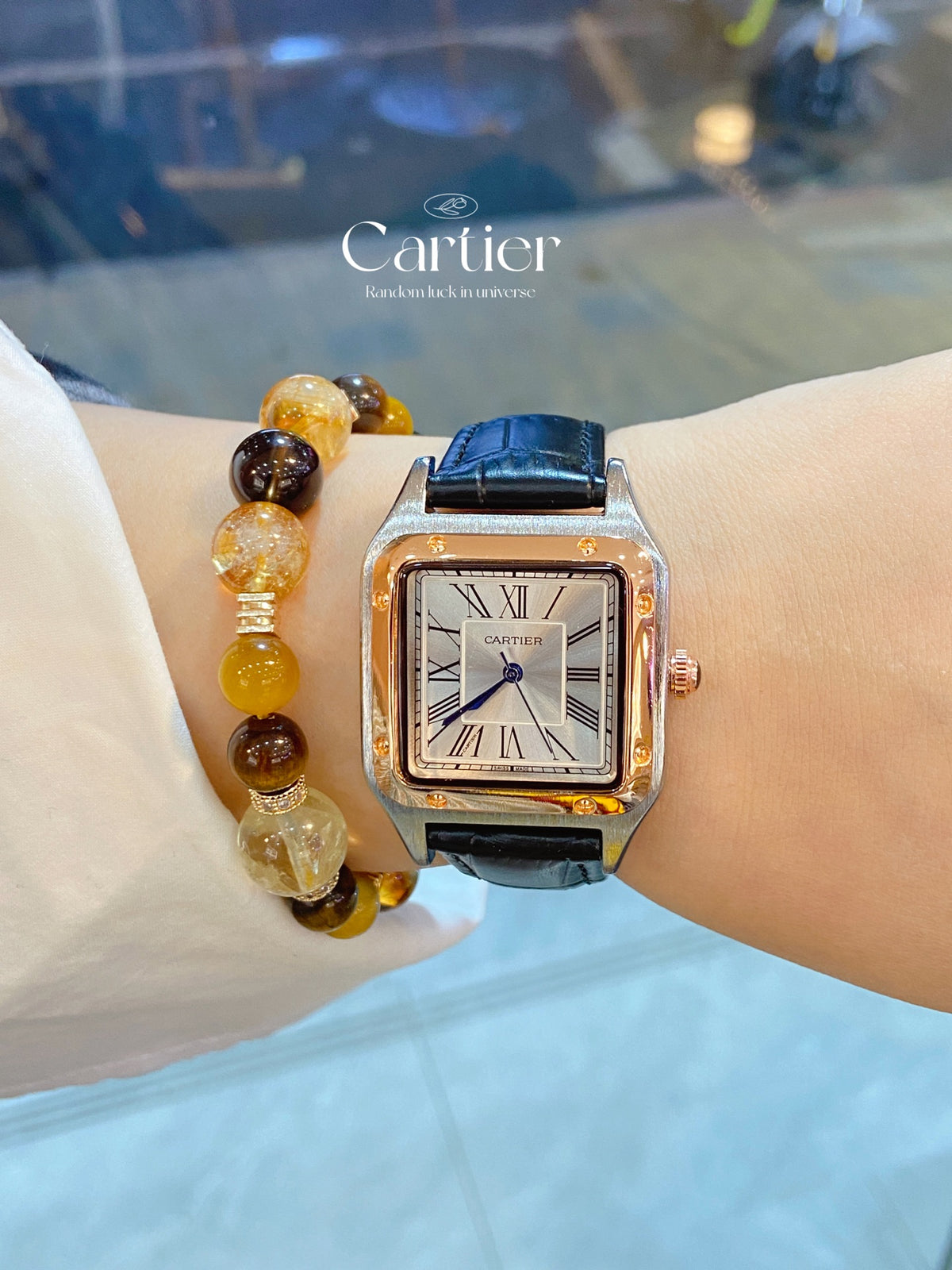 Rectangular Dial Colorful Strap Quartz Watch