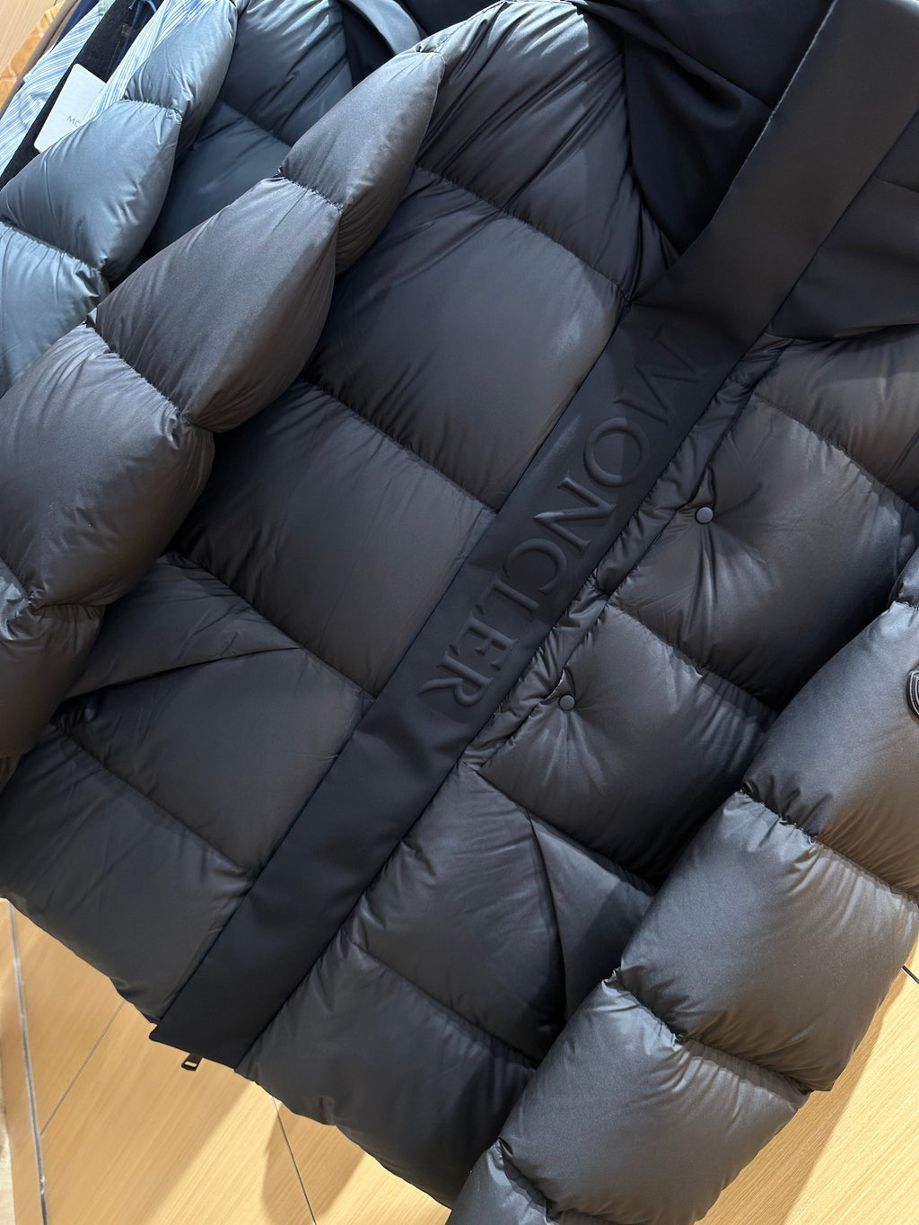 Hooded Down Puffer Jacket with Contrast Trim