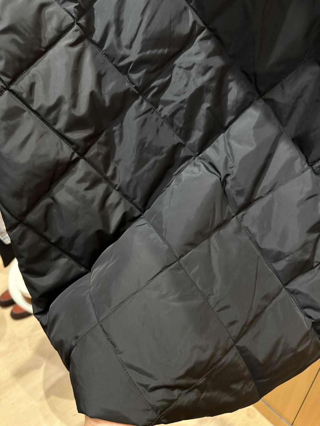 Lightweight Hooded Down Jacket with Quilted Panels