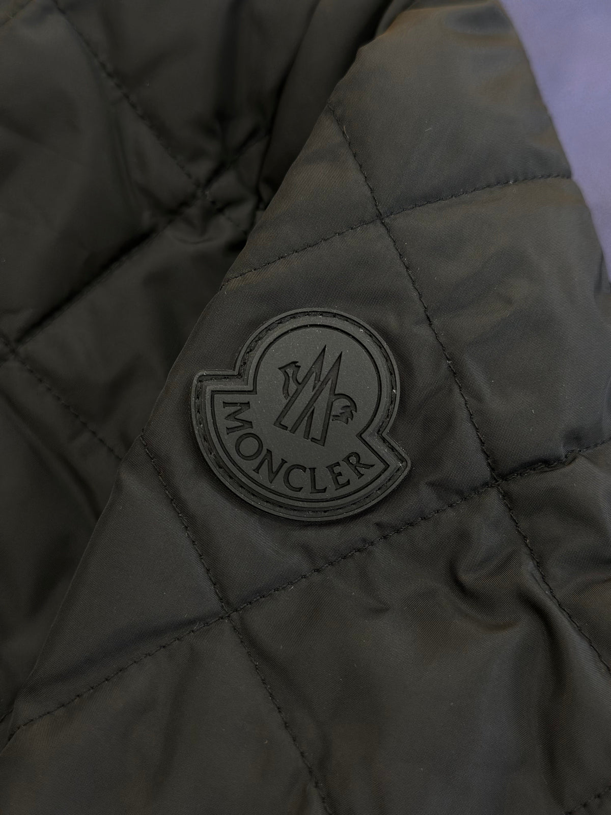 Quilted Down Jacket with Fold-Over Collar