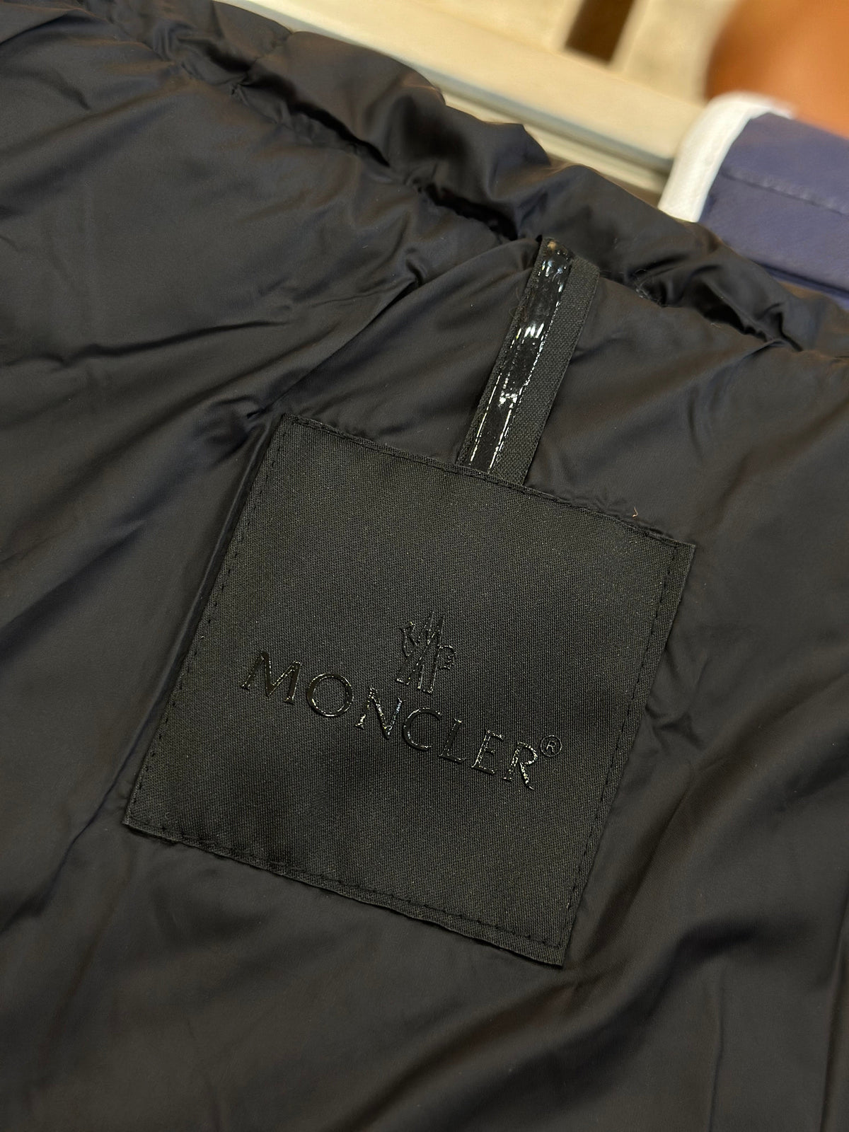 Quilted Down Jacket with Fold-Over Collar