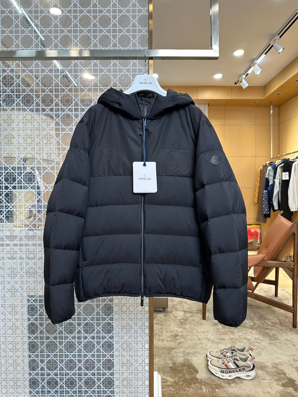 Hooded Down Puffer Jacket with Subtle Texture