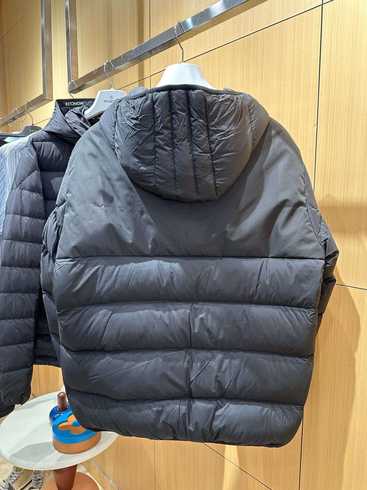 Hooded Down Puffer Jacket with Subtle Texture