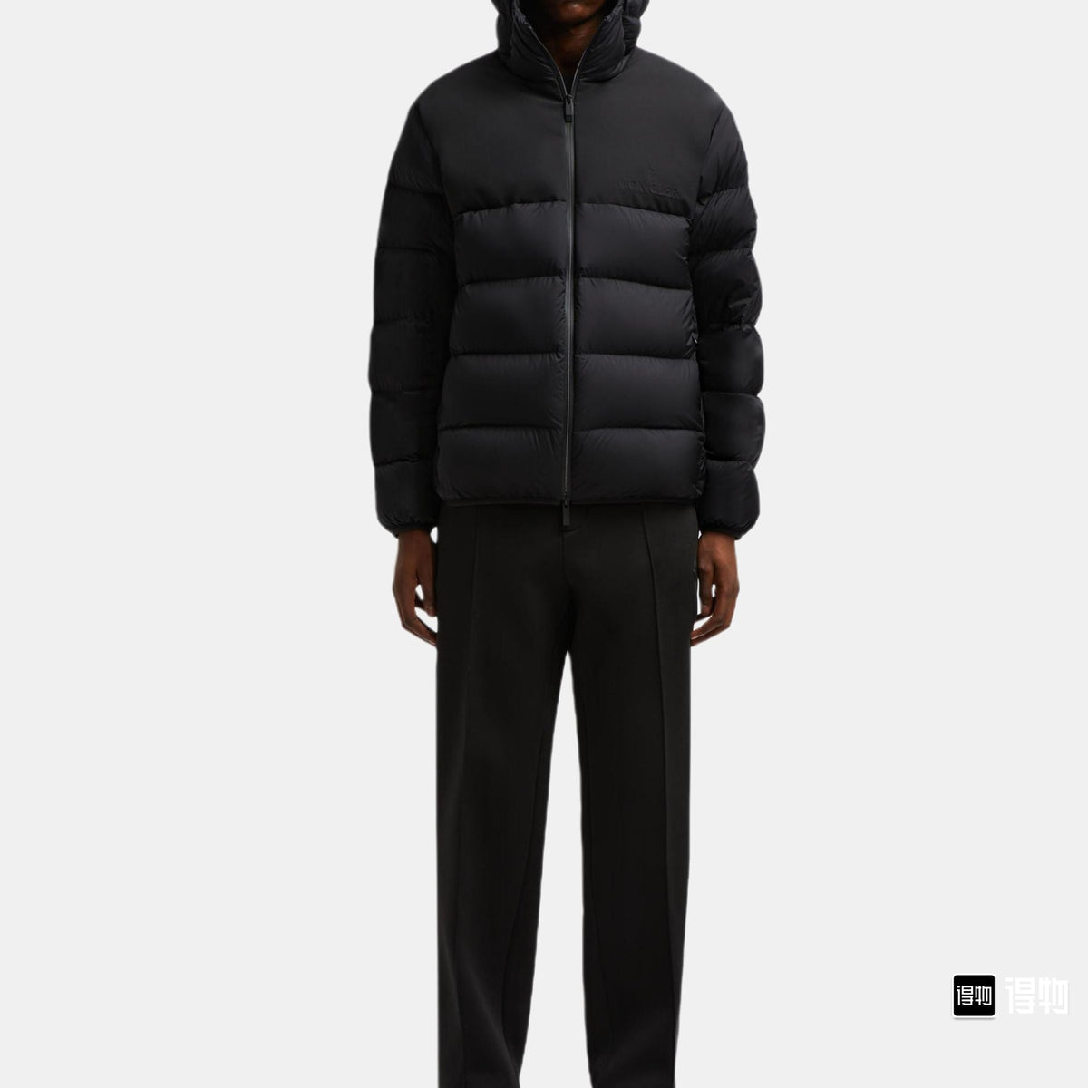 Hooded Down Puffer Jacket with Subtle Texture