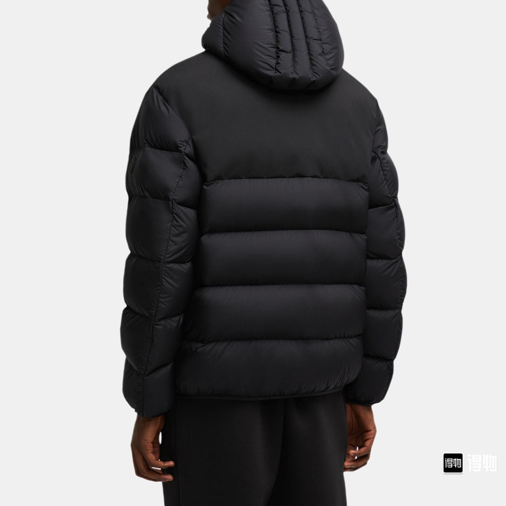 Hooded Down Puffer Jacket with Subtle Texture