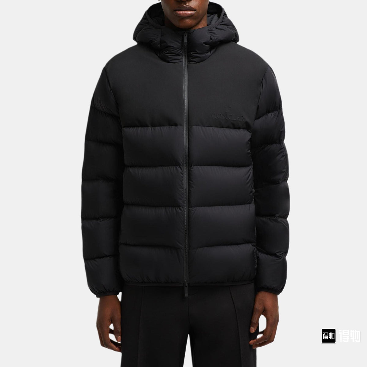 Hooded Down Puffer Jacket with Subtle Texture
