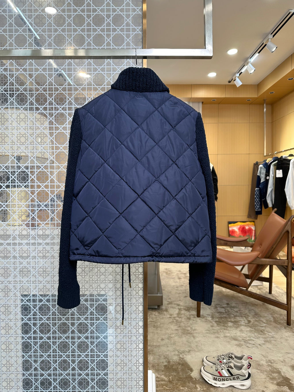 Women's Knit-Collar Quilted Down Jacket