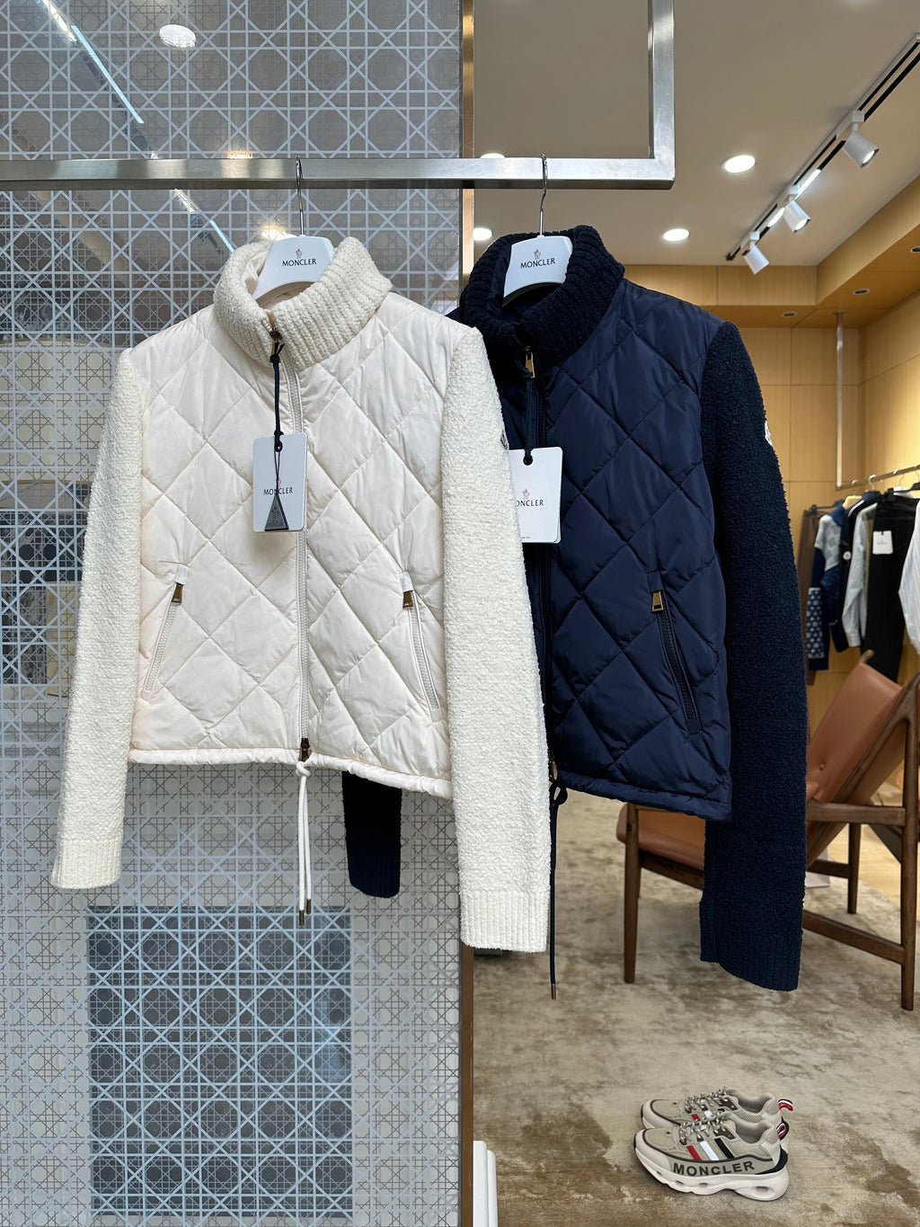 Women's Knit-Collar Quilted Down Jacket