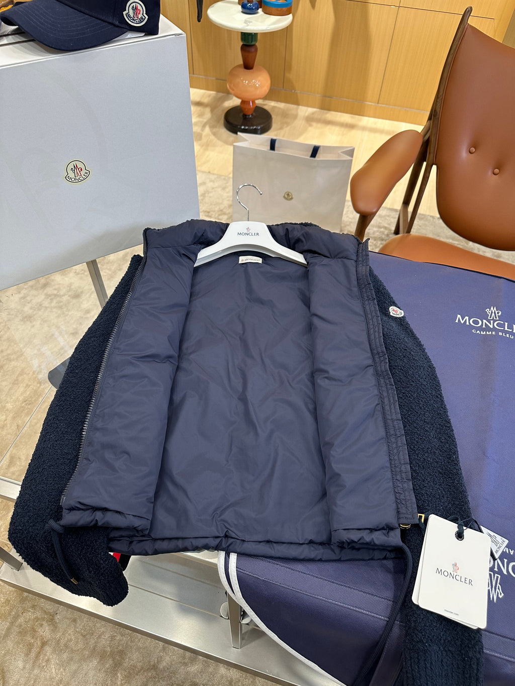 Women's Knit-Collar Quilted Down Jacket