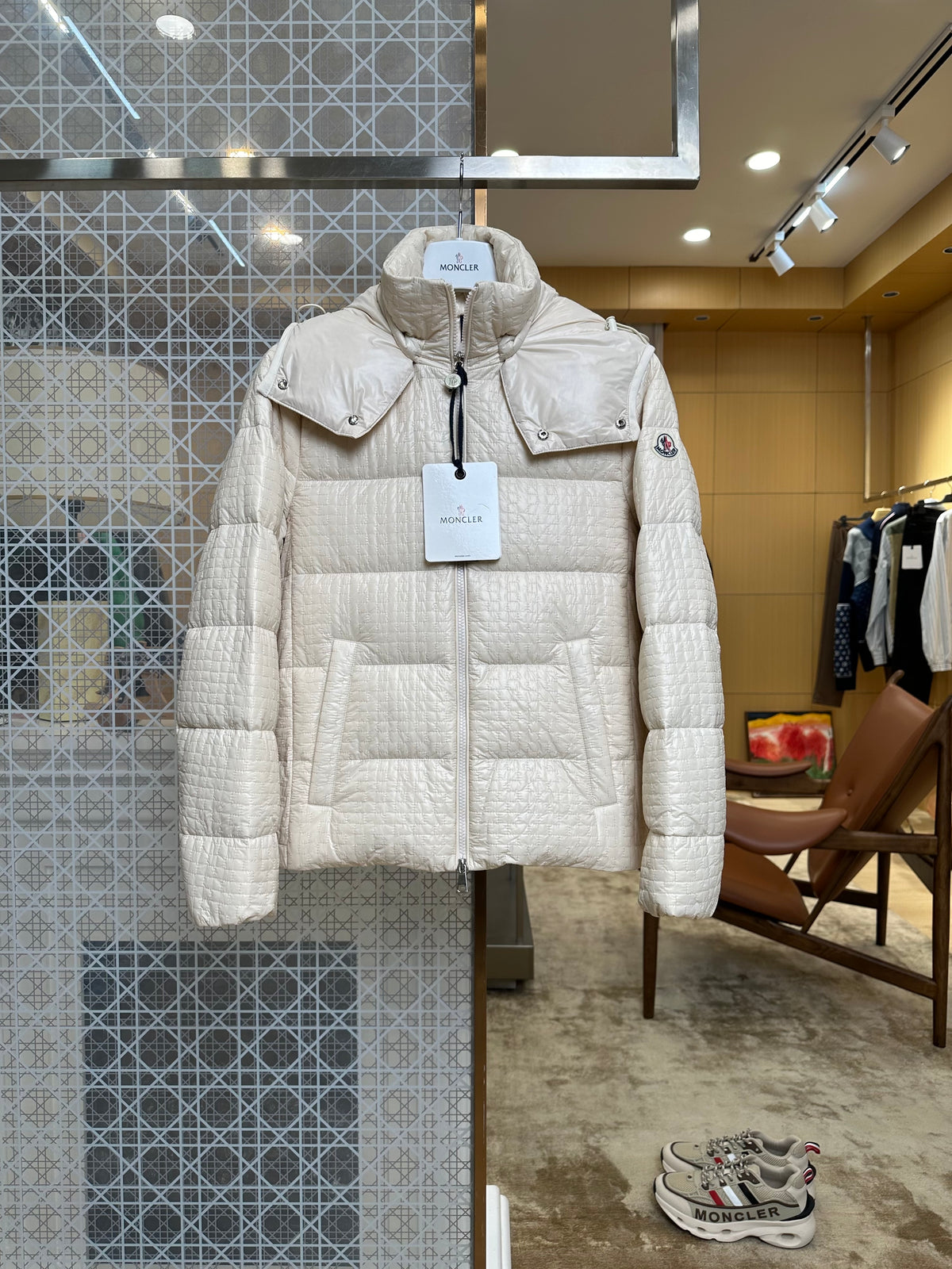 Women's Quilted Down Jacket with Detachable Hood