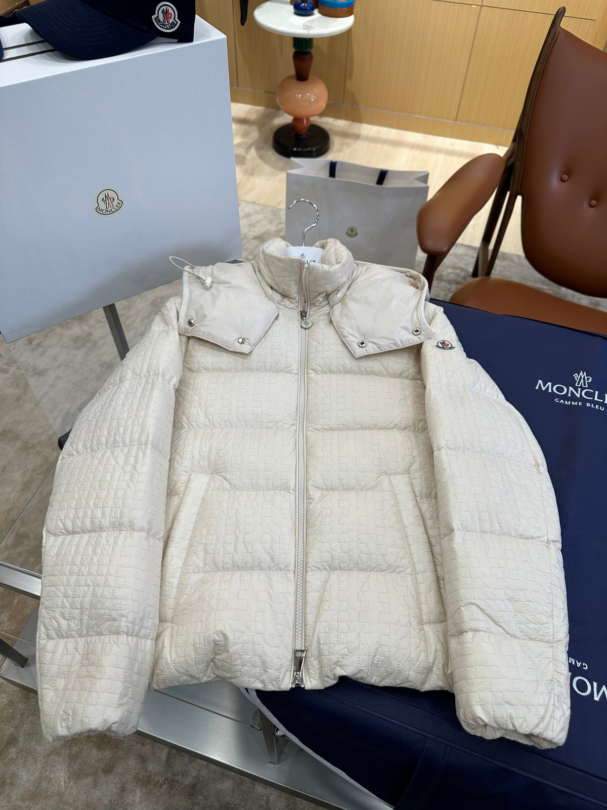 Women's Quilted Down Jacket with Detachable Hood